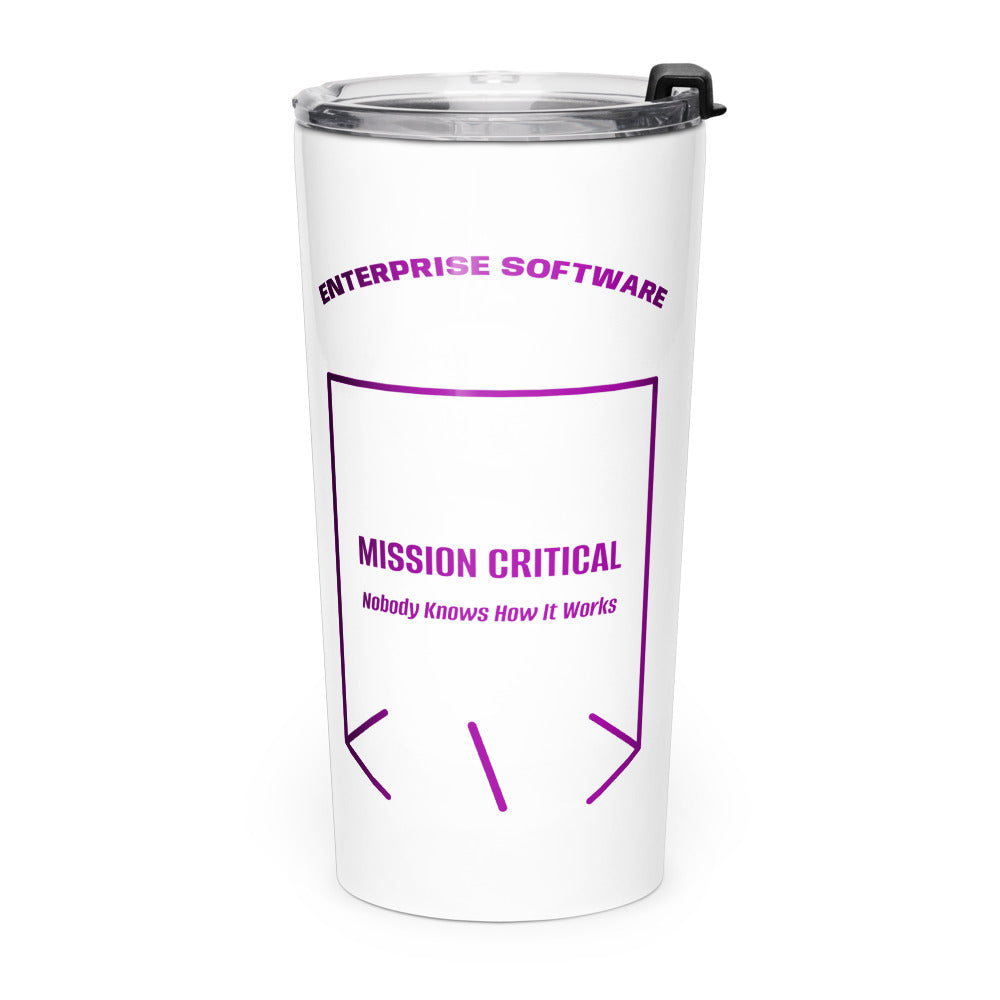 Mission Critical — White Purple back mockup (20oz)
