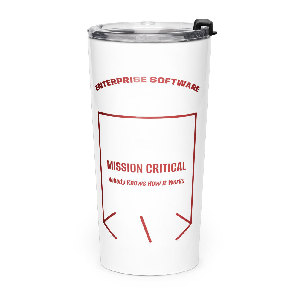 Mission Critical — White Brown back mockup (20oz)
