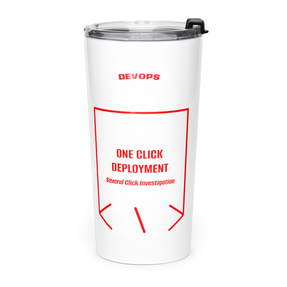 One Click Deployment — White Red back mockup (20oz)
