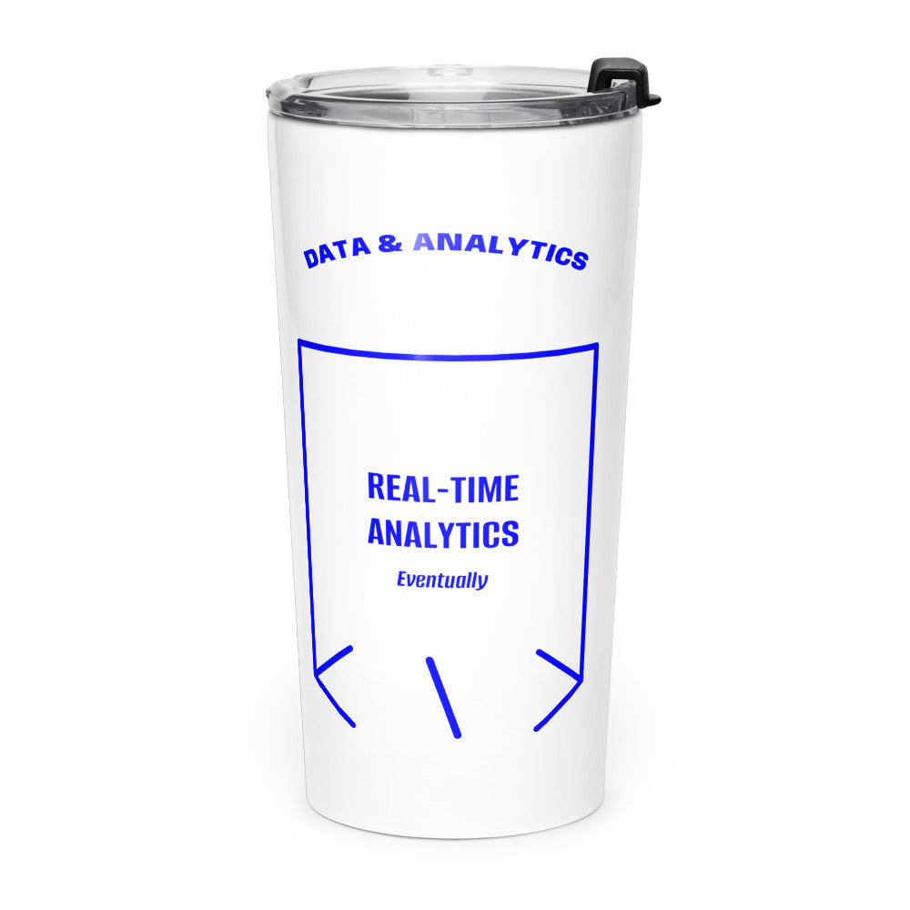 Real-Time Analytics — White Blue back mockup (20oz)