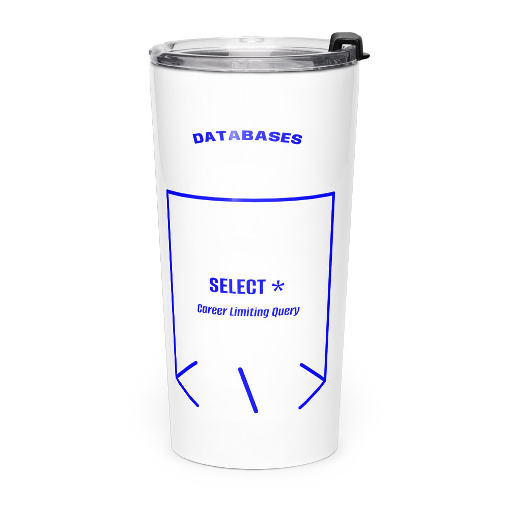SELECT * — White Blue back mockup (20oz)