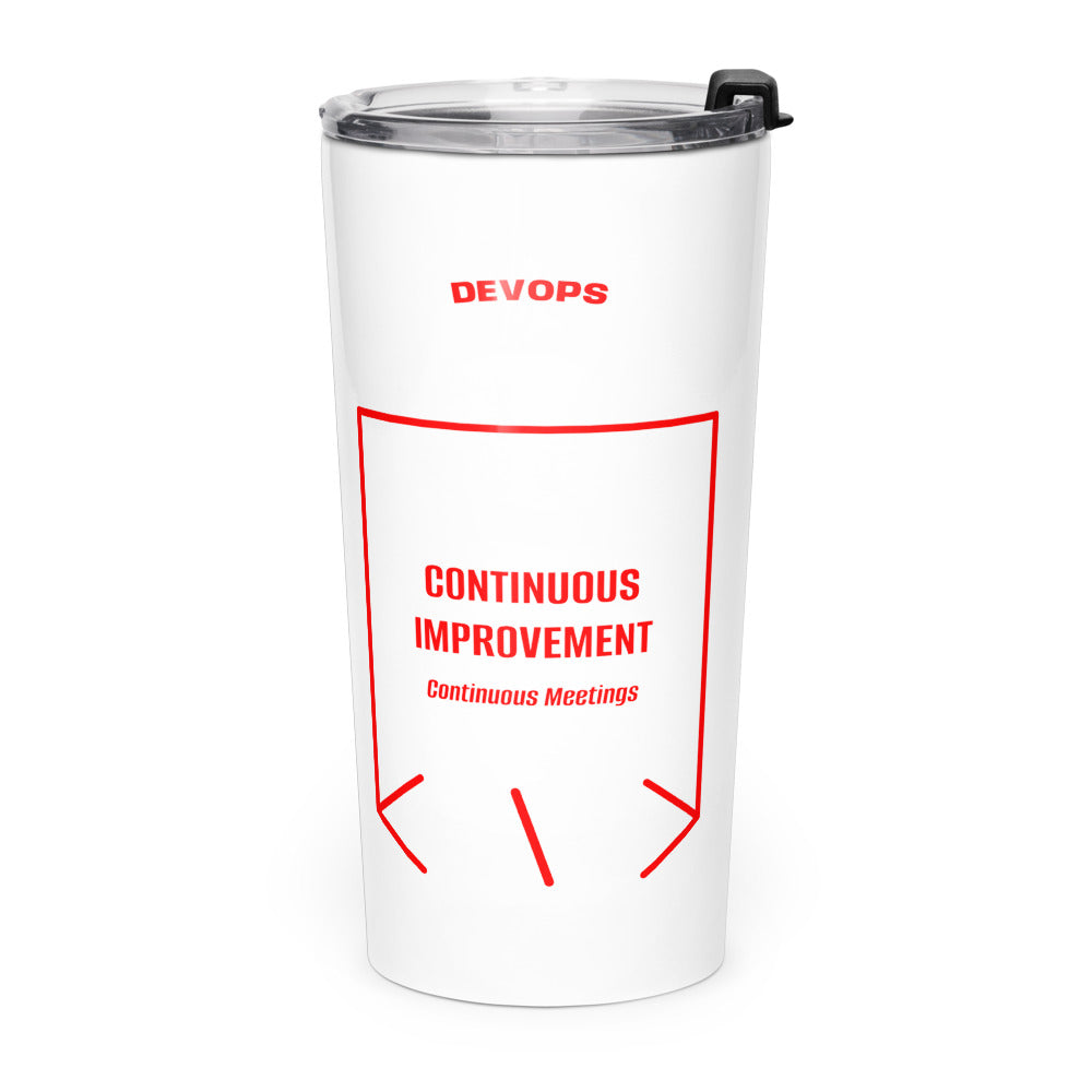 Continuous Improvement — White Red back mockup (20oz)