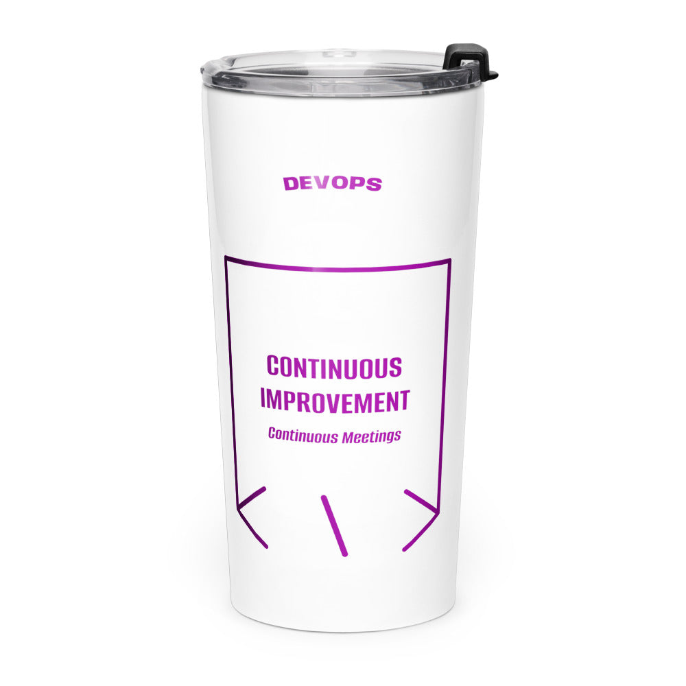 Continuous Improvement — White Purple back mockup (20oz)