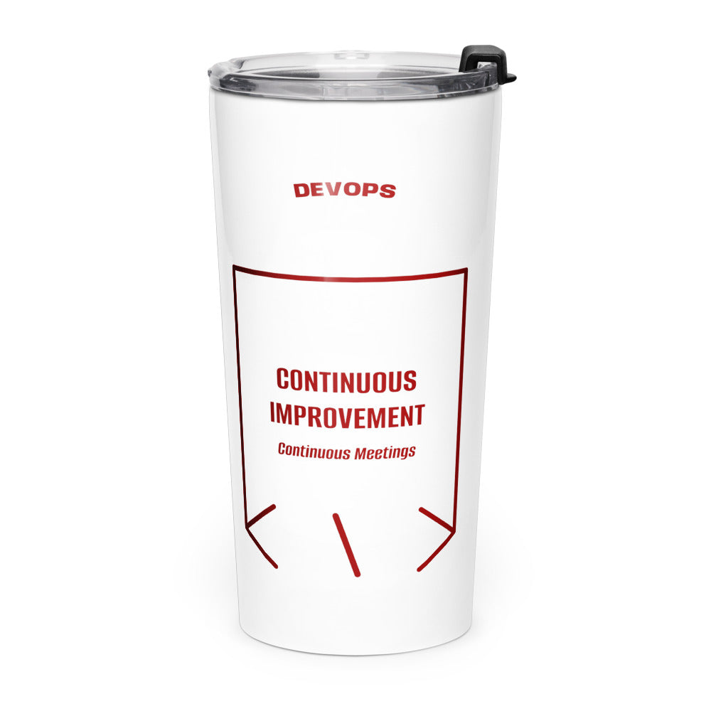 Continuous Improvement — White Maroon back mockup (20oz)