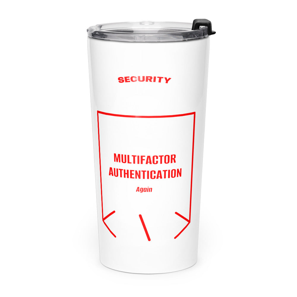 Multifactor Authentication — White Red back mockup (20oz)