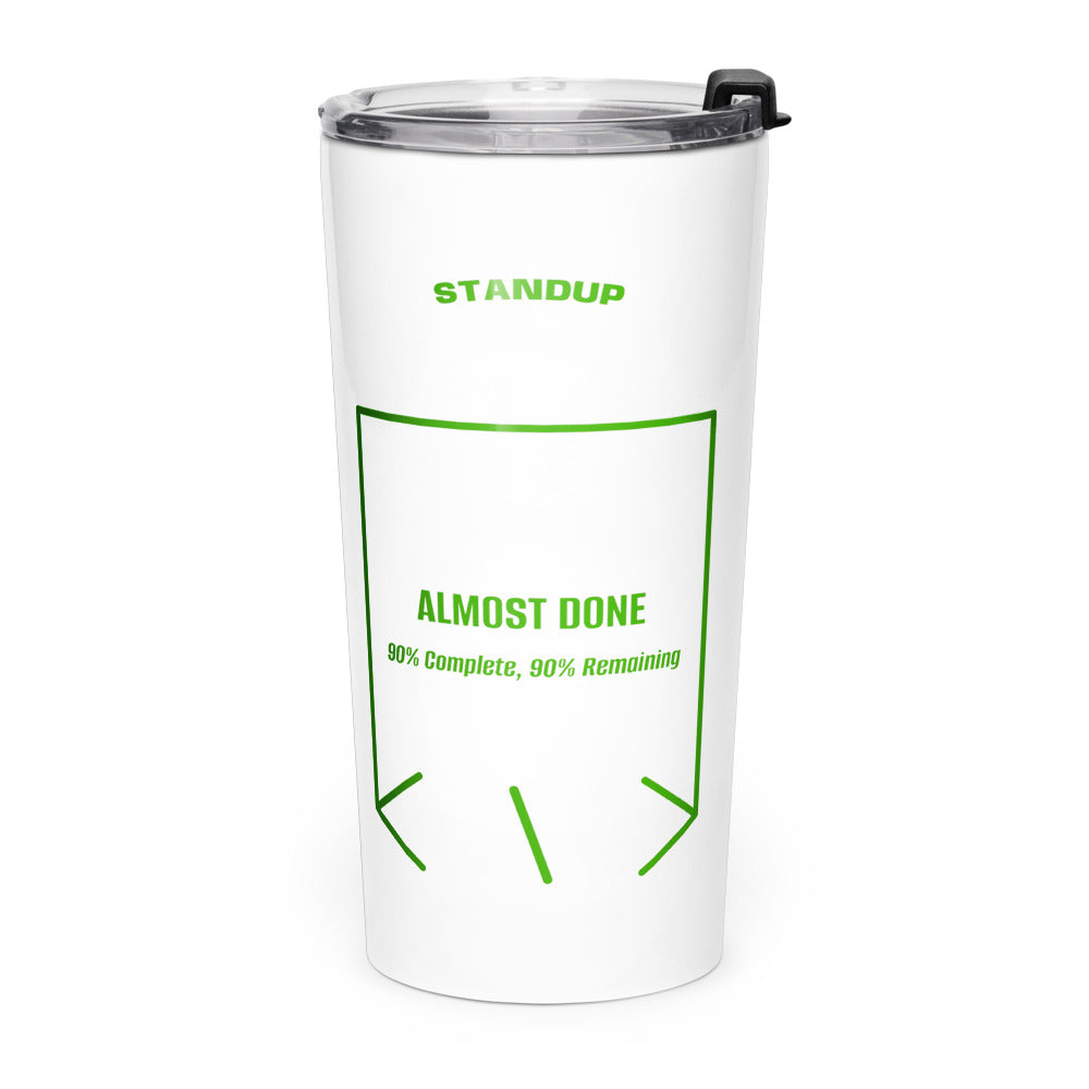 Almost Done — White Green back mockup (20oz)