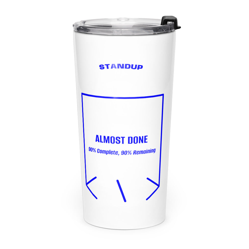 Almost Done — White Blue back mockup (20oz)