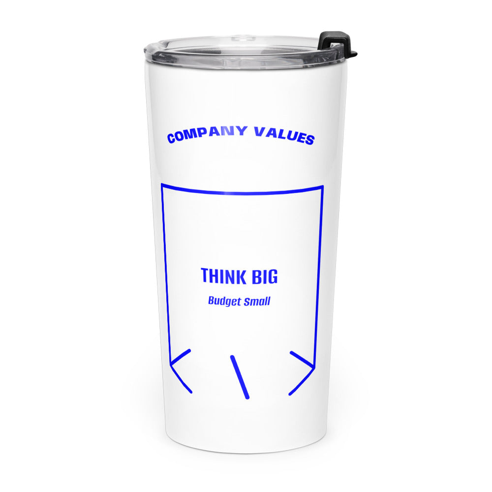 Think Big — White Blue back mockup (20oz)