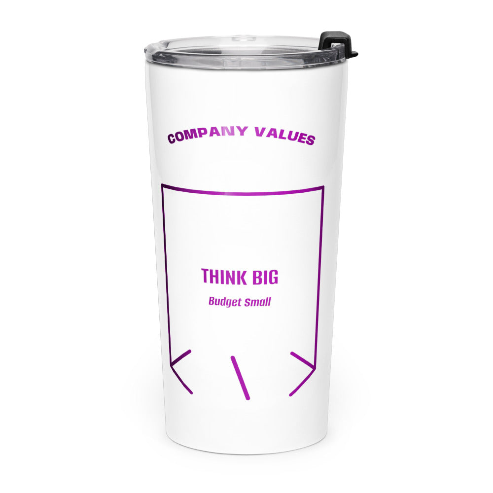 Think Big — White Purple back mockup (20oz)