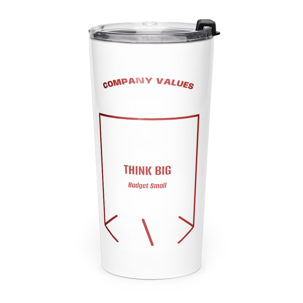 Think Big — White Brown back mockup (20oz)