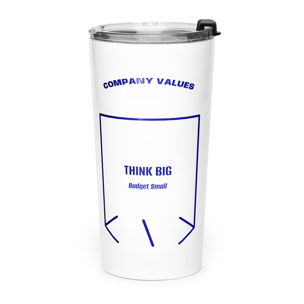 Think Big — White Navy back mockup (20oz)