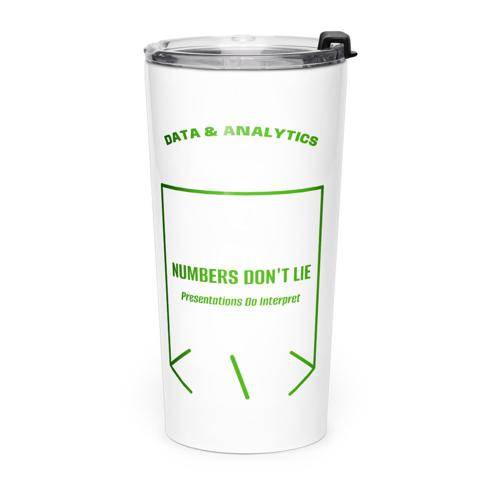 Numbers Don't Lie — White Green back mockup (20oz)