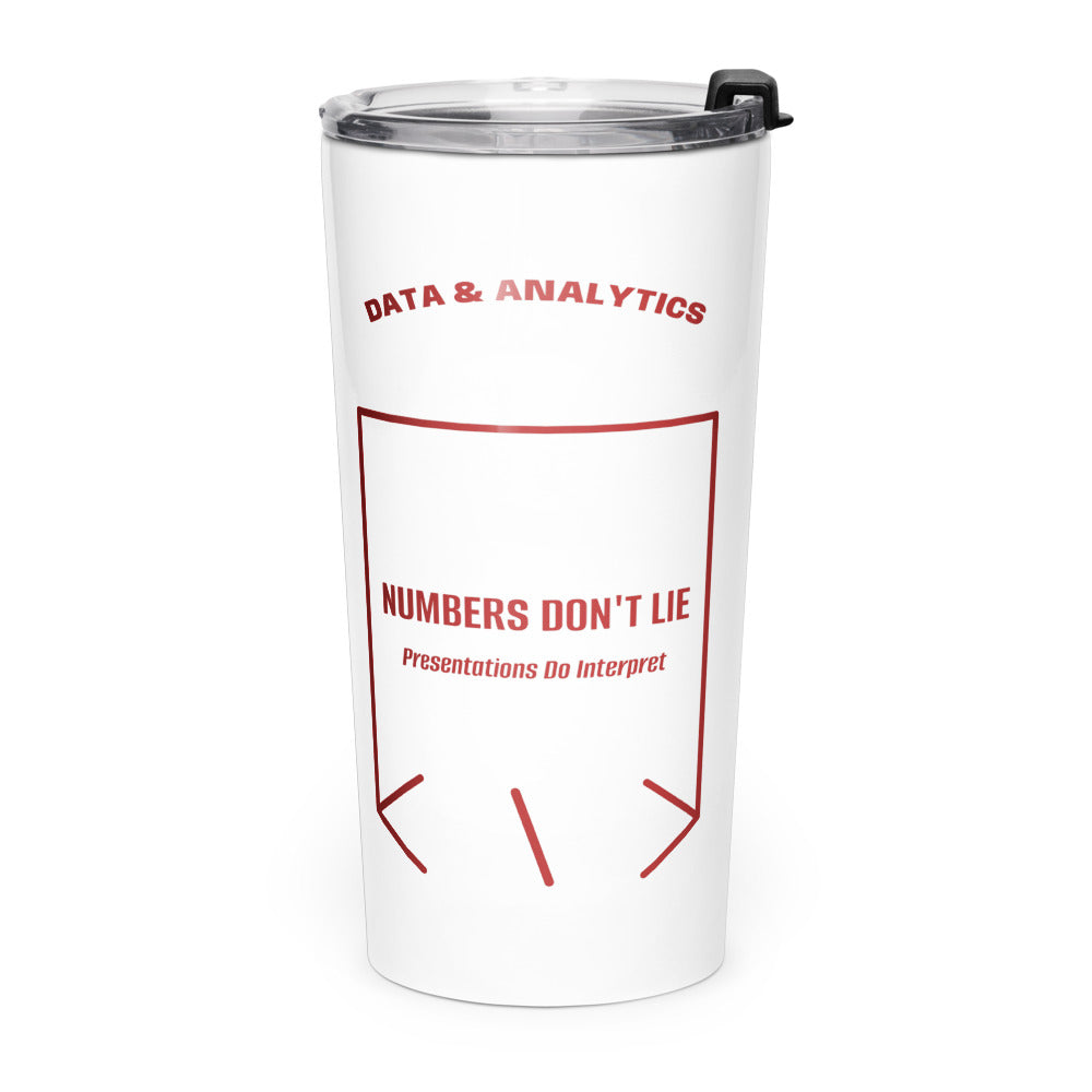 Numbers Don't Lie — White Brown back mockup (20oz)
