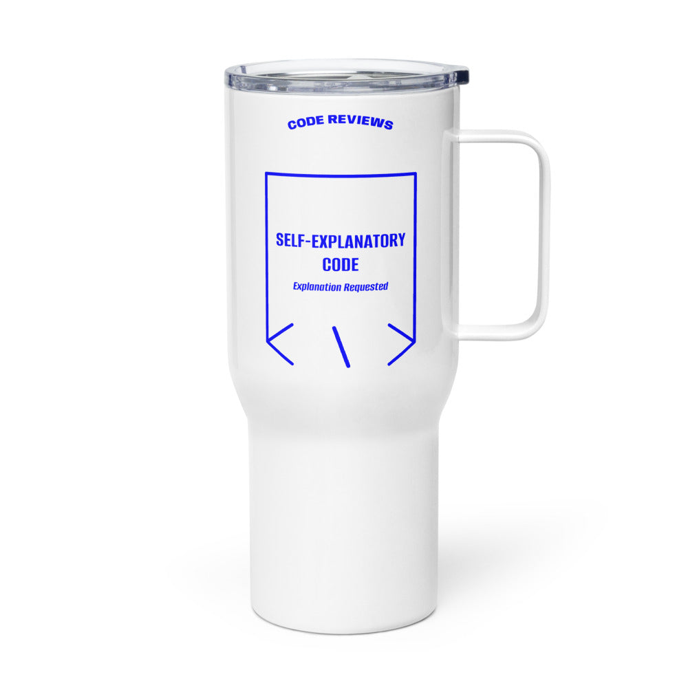 Self-Explanatory Code — secondary back mockup