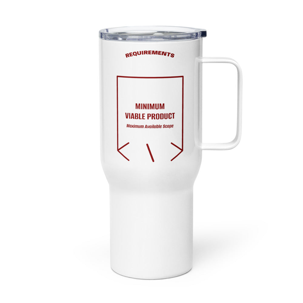 Minimum Viable Product — White Maroon back mockup (25 oz)