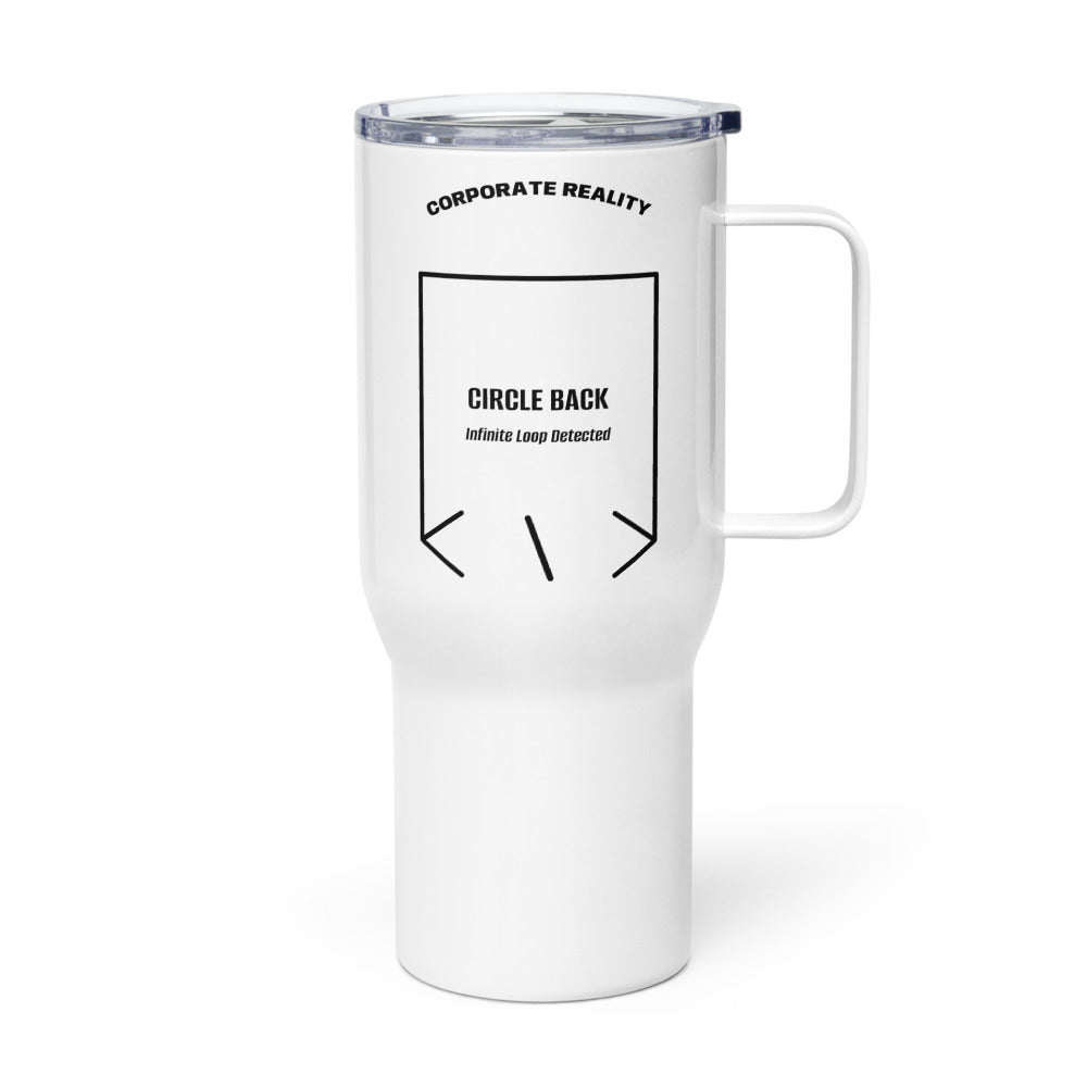 Circle Back — White Black back mockup (25 oz)