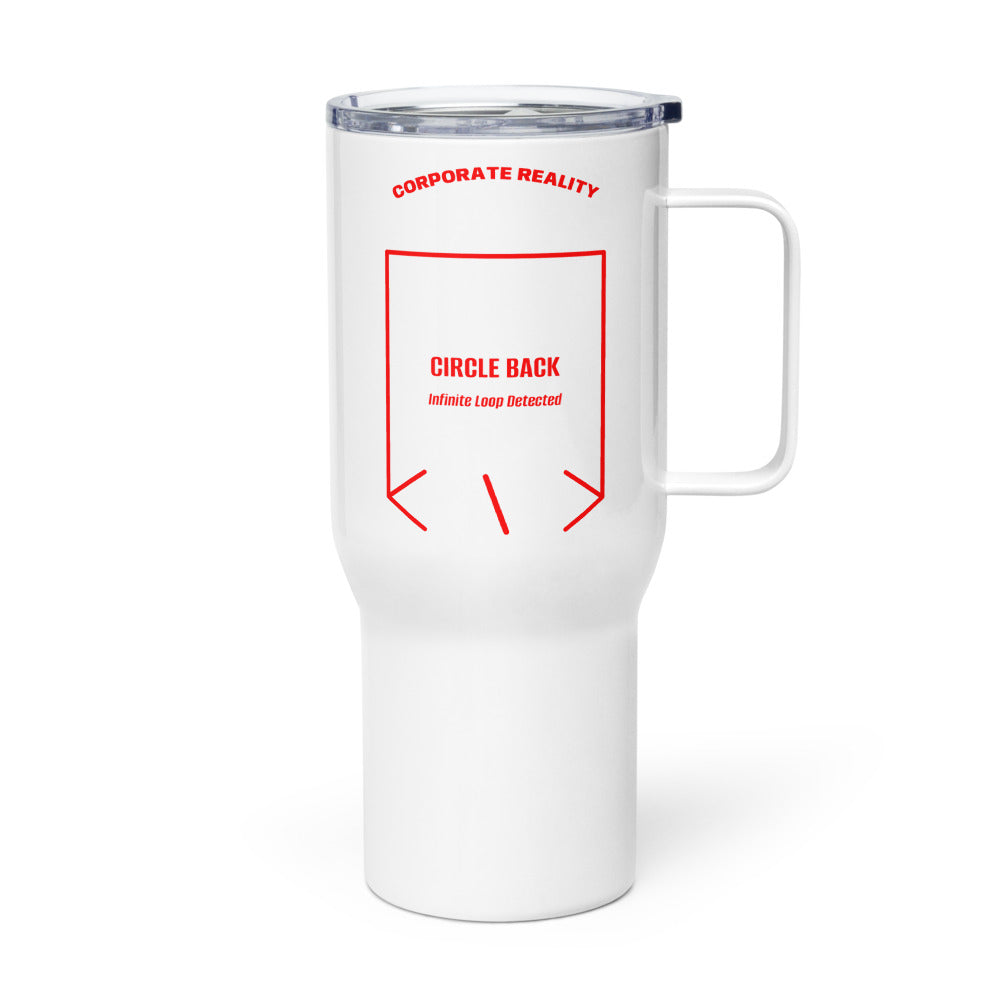 Circle Back — White Red back mockup (25 oz)