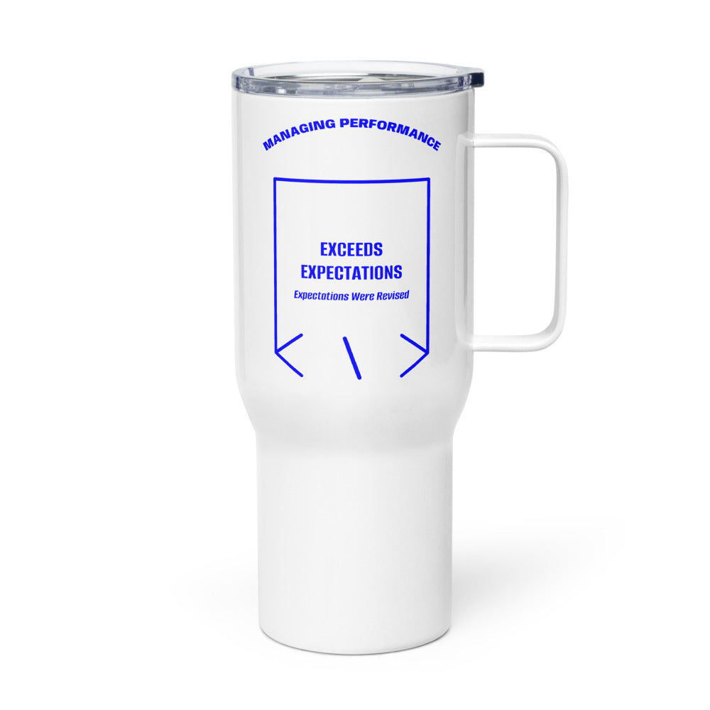 Exceeds Expectations — White Blue back mockup (25 oz)