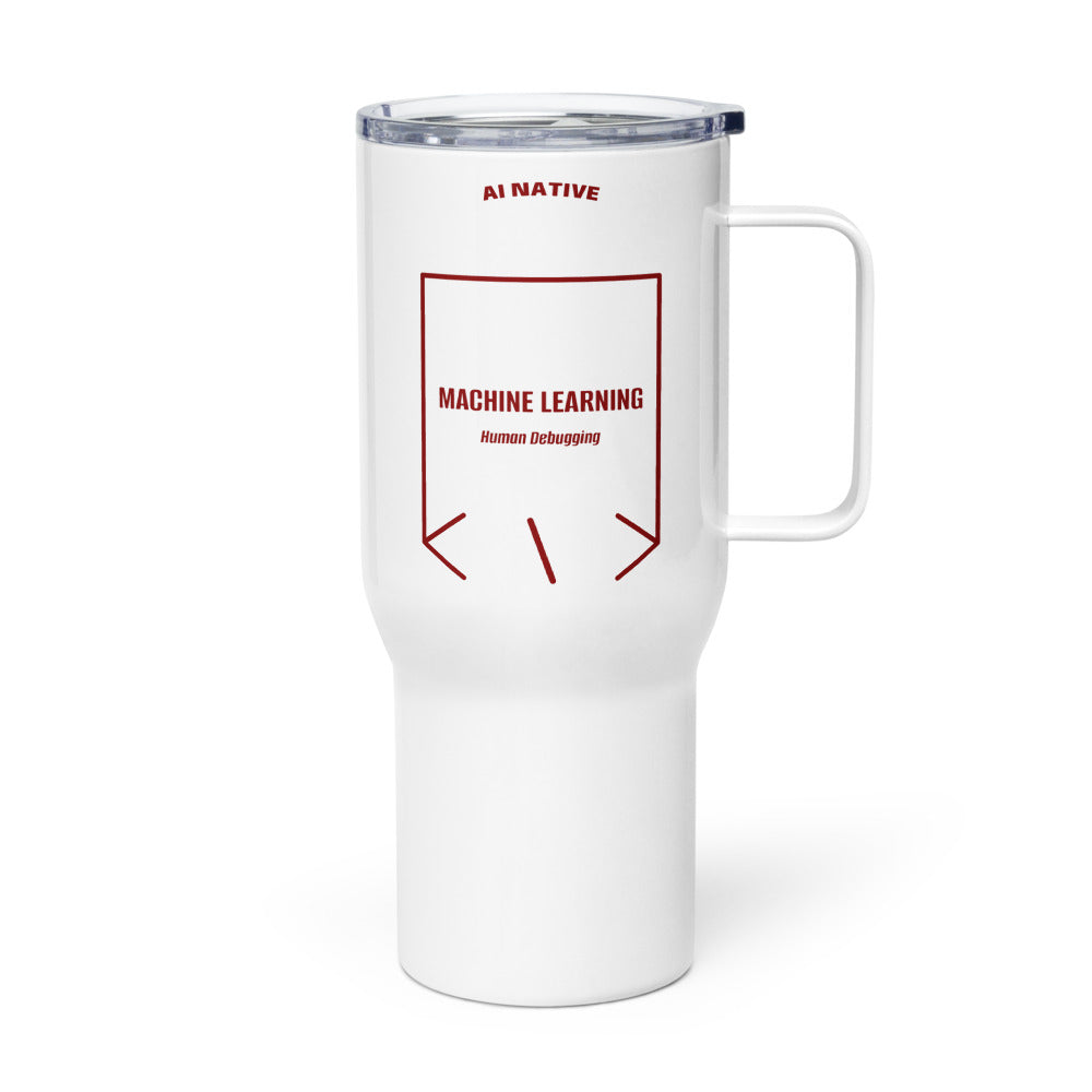 Machine Learning — White Maroon back mockup (25 oz)