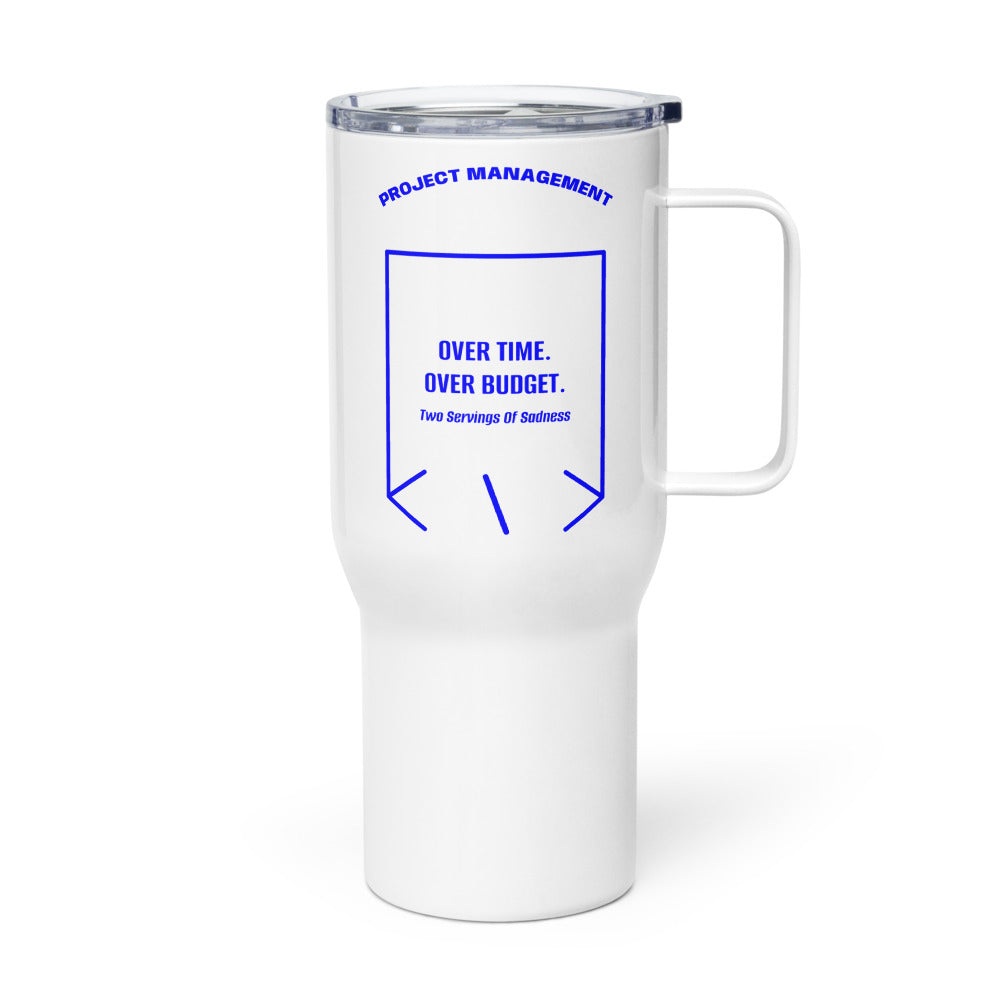 Over Time. Over Budget. — secondary back mockup