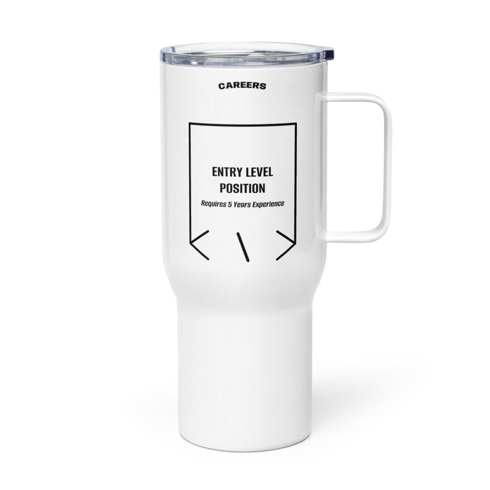 Entry Level Position — White Black back mockup (25 oz)