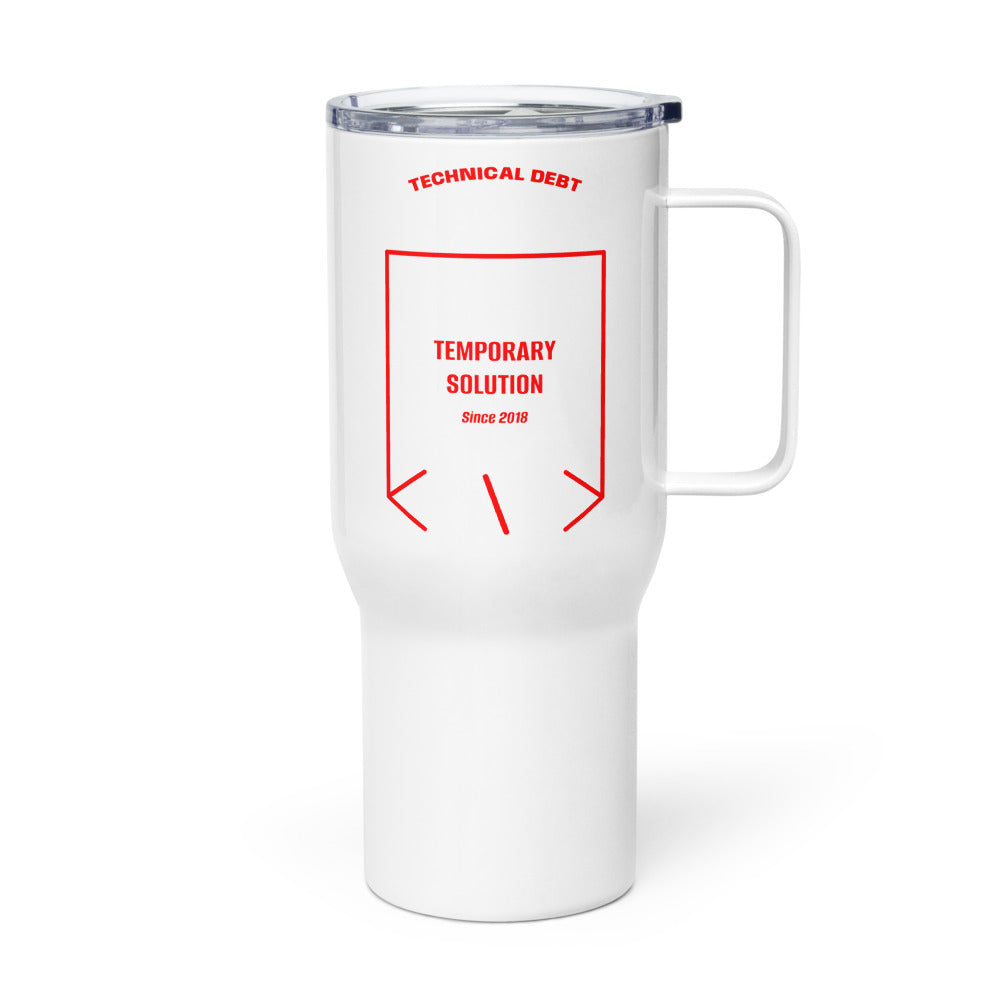 Temporary Solution — White Red back mockup (25 oz)