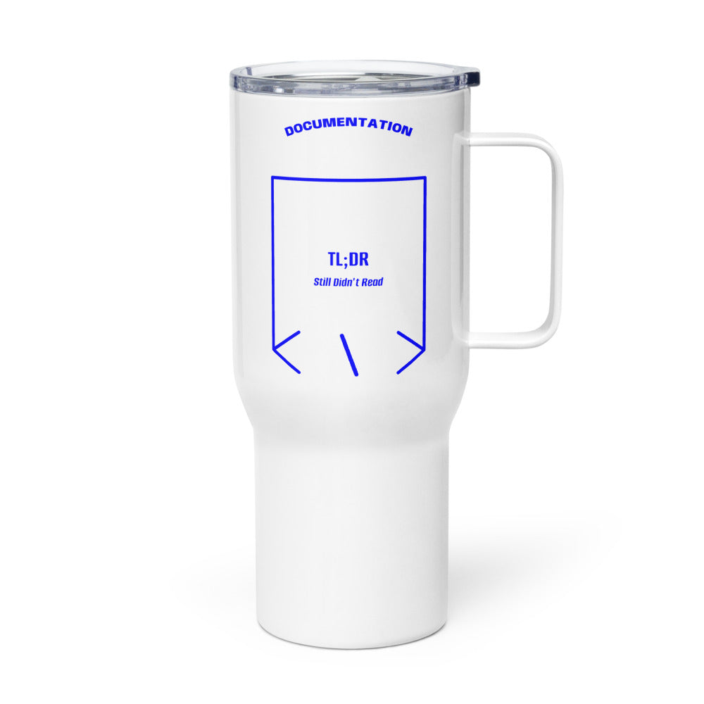 TL;DR — White Blue back mockup (25 oz)