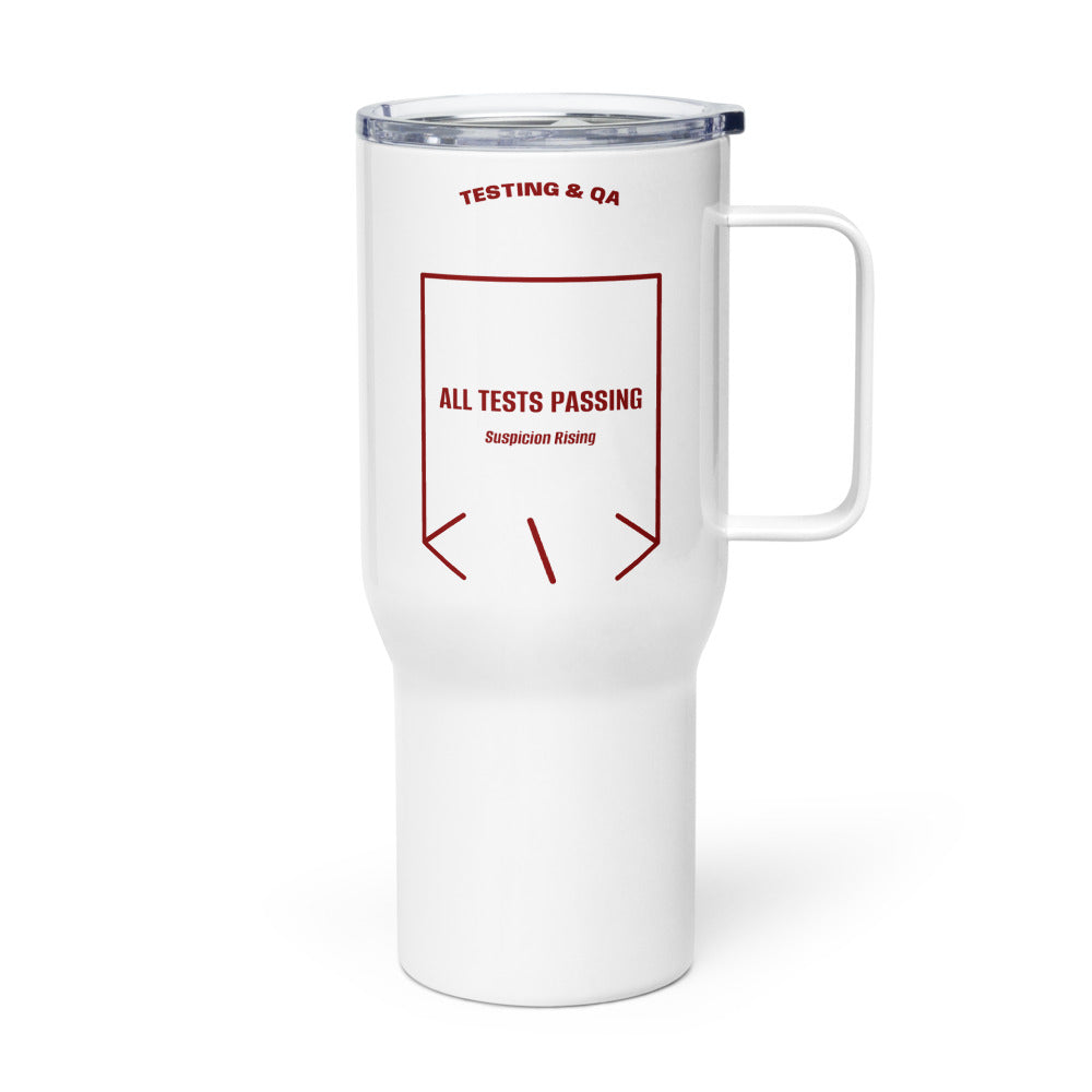 All Tests Passing — White Maroon back mockup (25 oz)