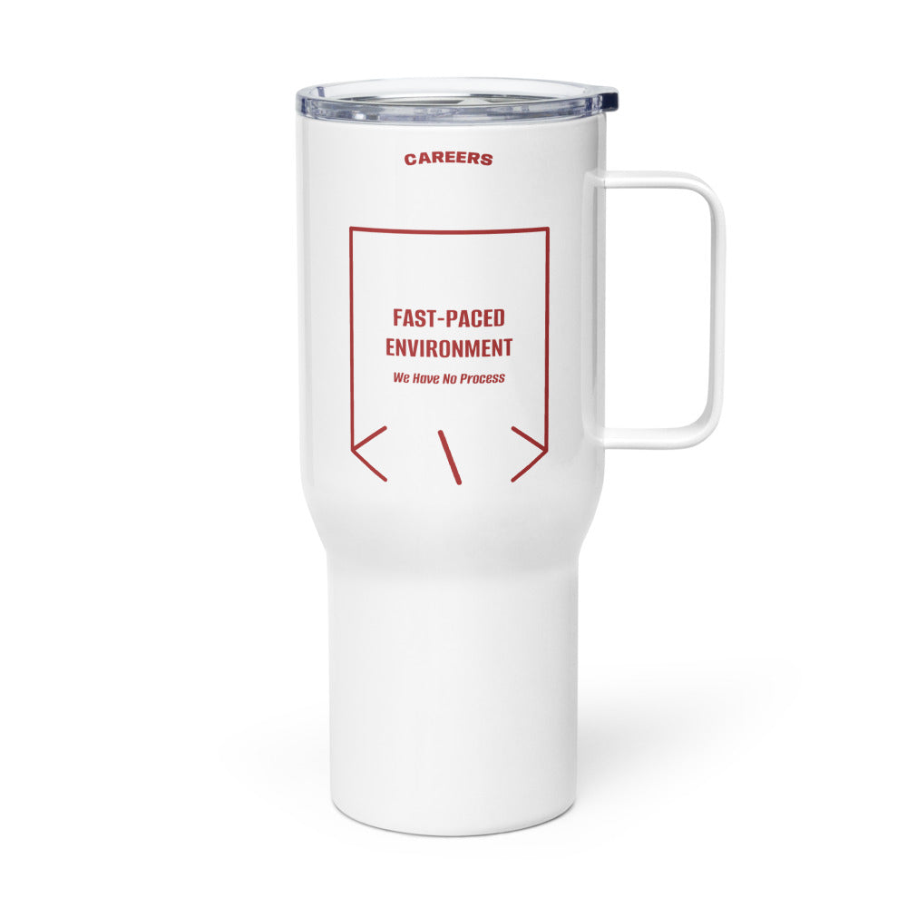 Fast-Paced Environment — White Brown back mockup (25 oz)