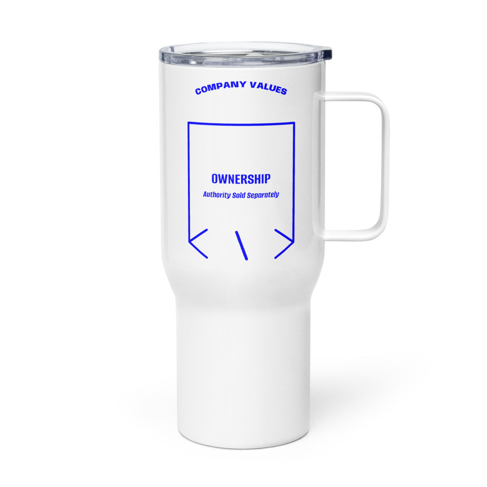 Ownership — White Blue back mockup (25 oz)