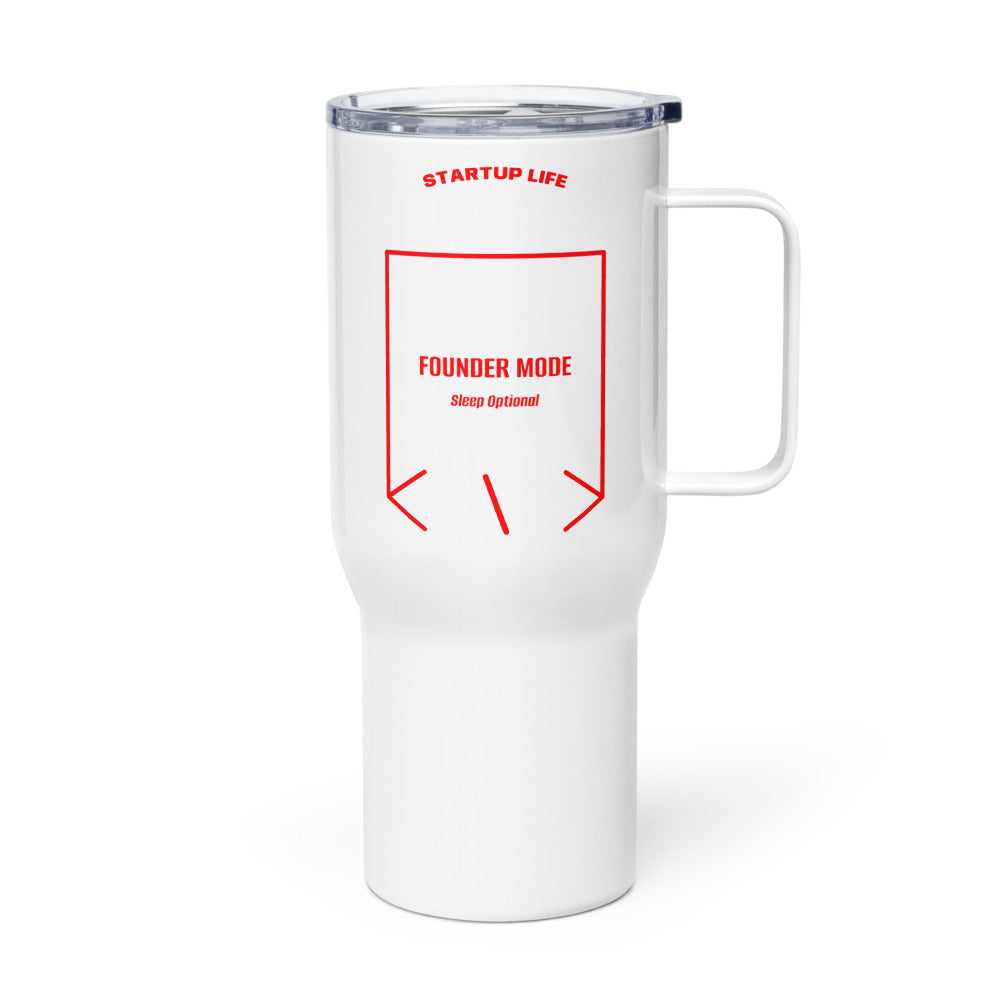 Founder Mode — White Red back mockup (25 oz)