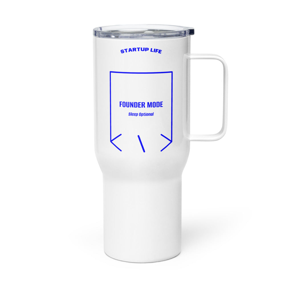 Founder Mode — White Blue back mockup (25 oz)