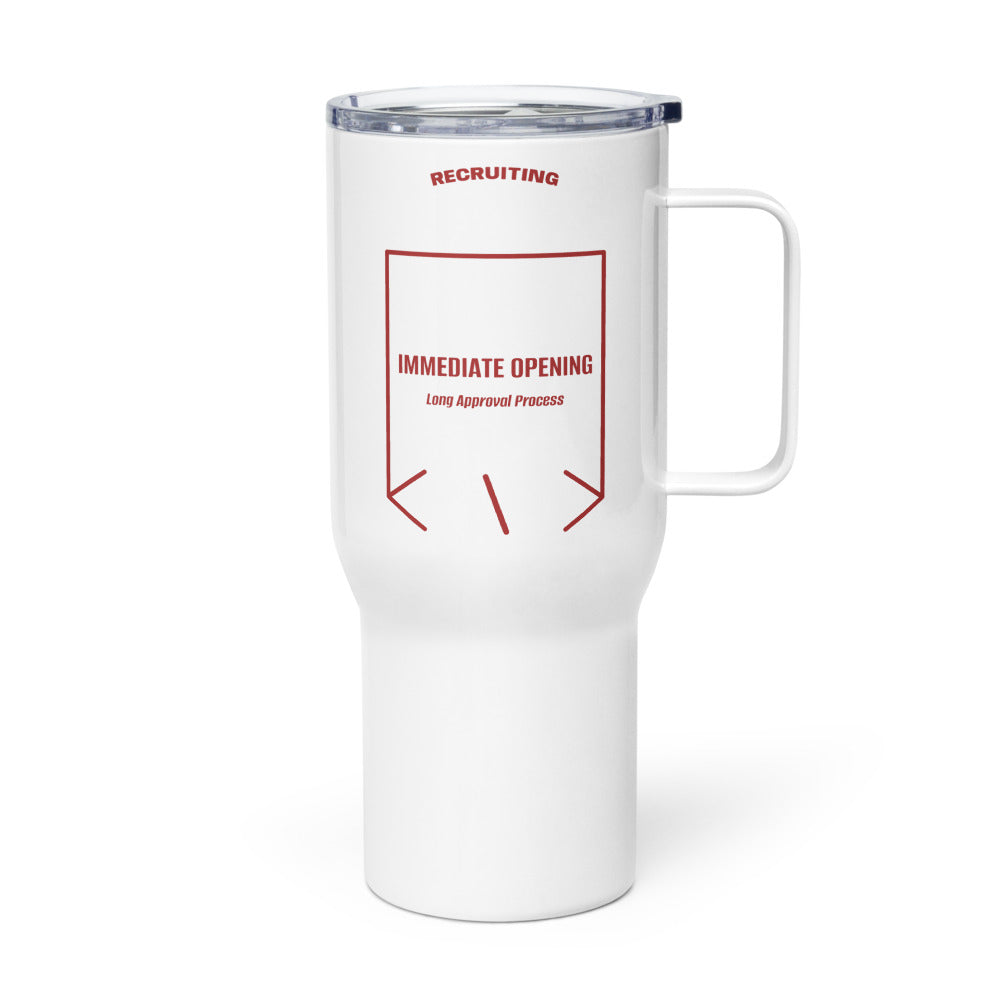 Immediate Opening — White Brown back mockup (25 oz)