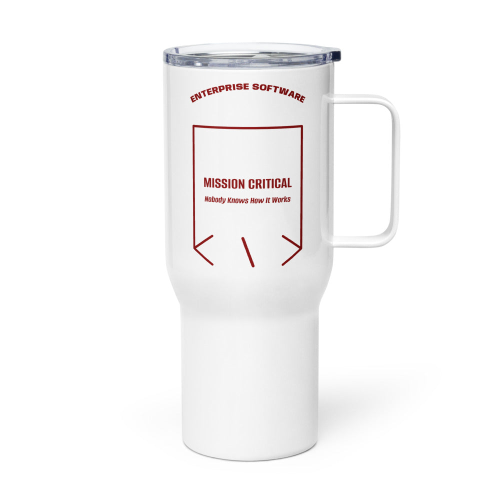 Mission Critical — White Maroon back mockup (25 oz)