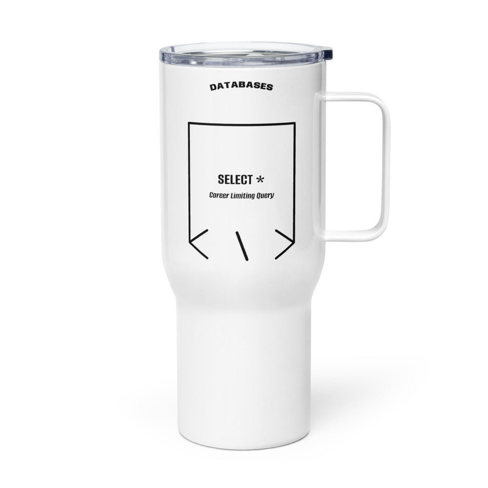 SELECT * — White Black back mockup (25 oz)