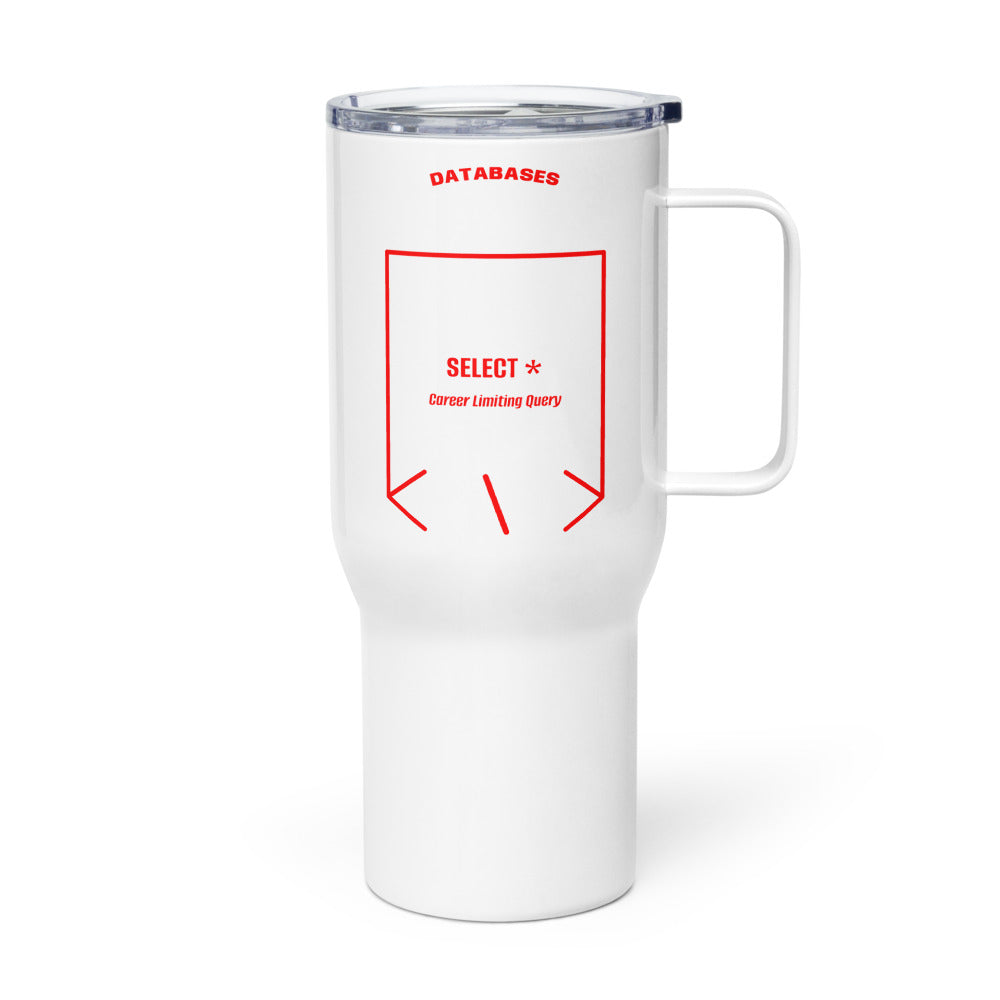 SELECT * — White Red back mockup (25 oz)