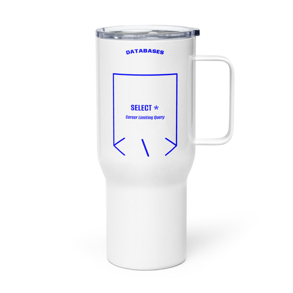 SELECT * — White Blue back mockup (25 oz)