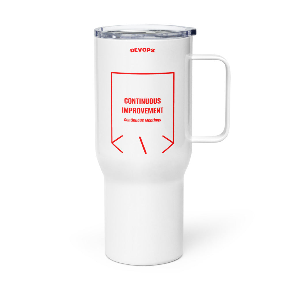 Continuous Improvement — White Red back mockup (25 oz)