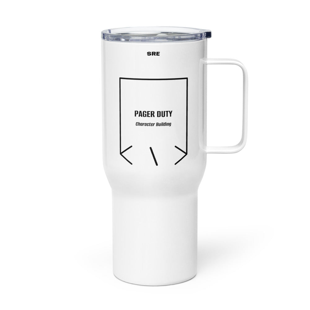 Pager Duty — White Black back mockup (25 oz)