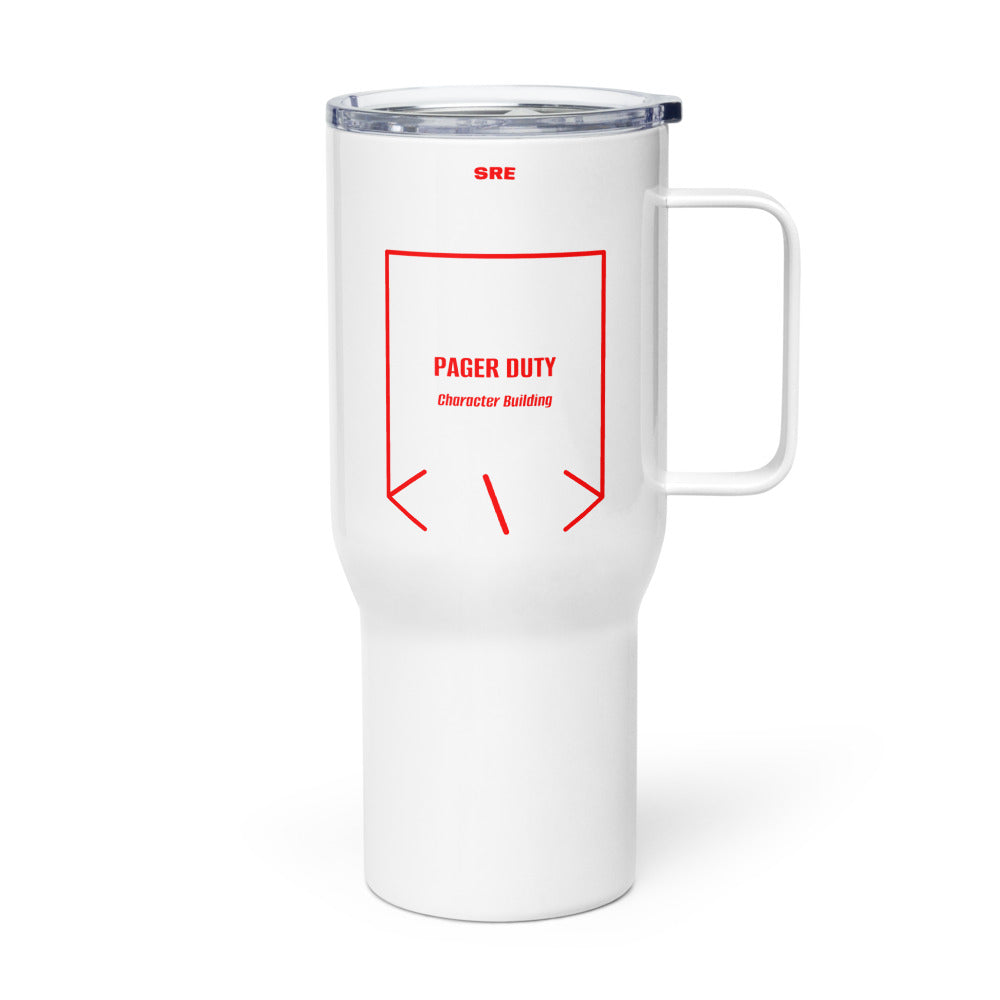 Pager Duty — White Red back mockup (25 oz)