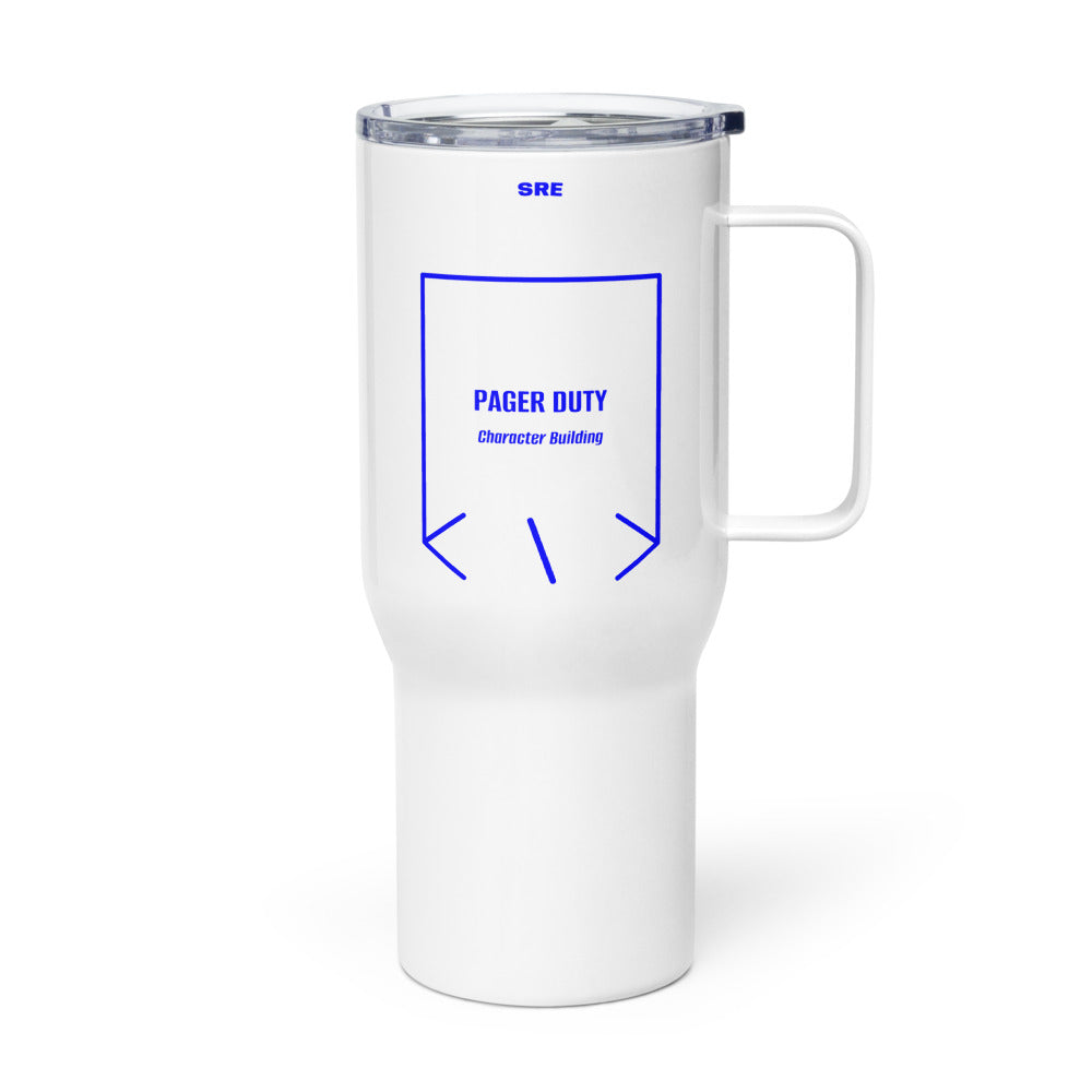 Pager Duty — White Blue back mockup (25 oz)