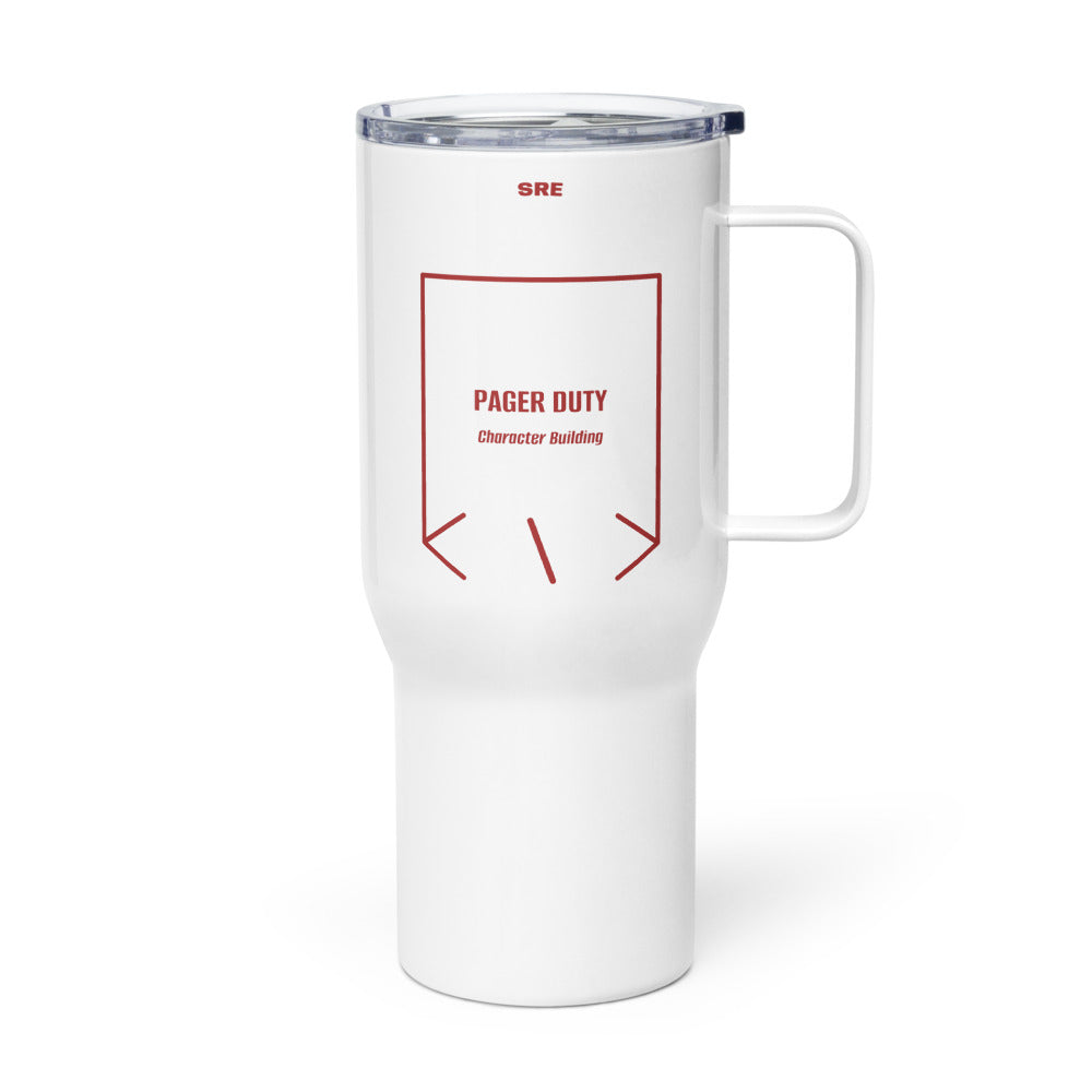 Pager Duty — White Brown back mockup (25 oz)