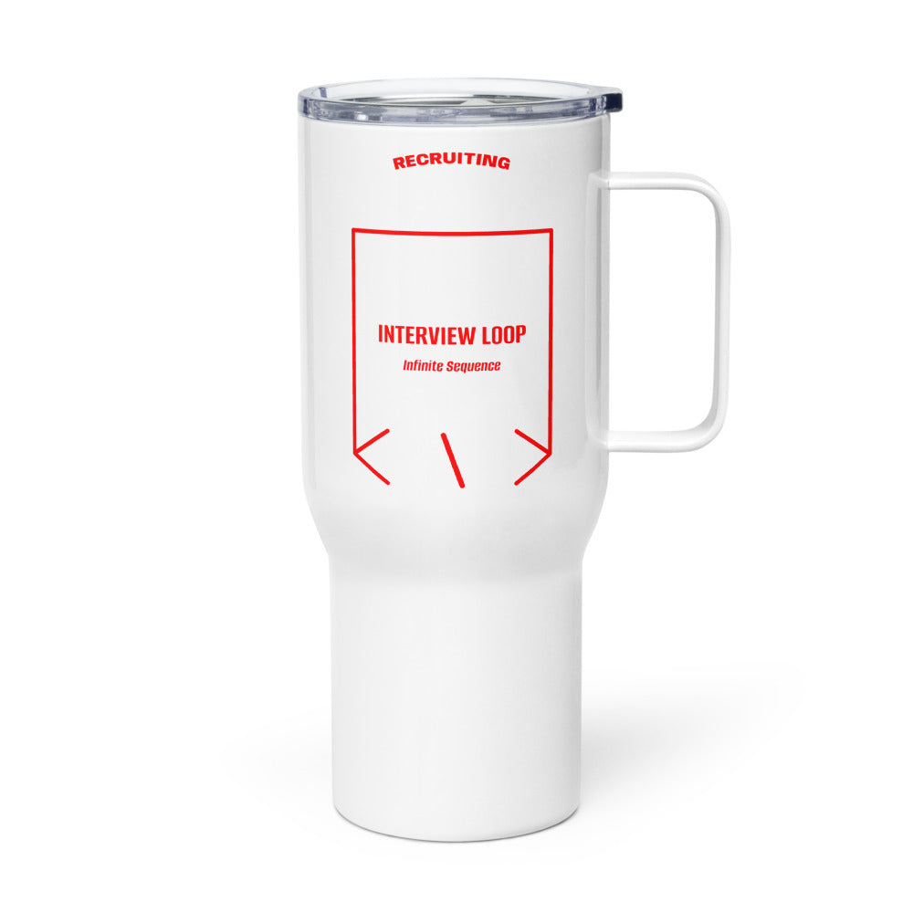 Interview Loop — White Red back mockup (25 oz)