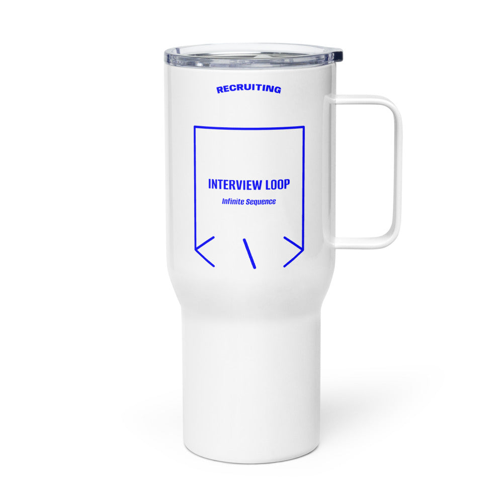 Interview Loop — White Blue back mockup (25 oz)