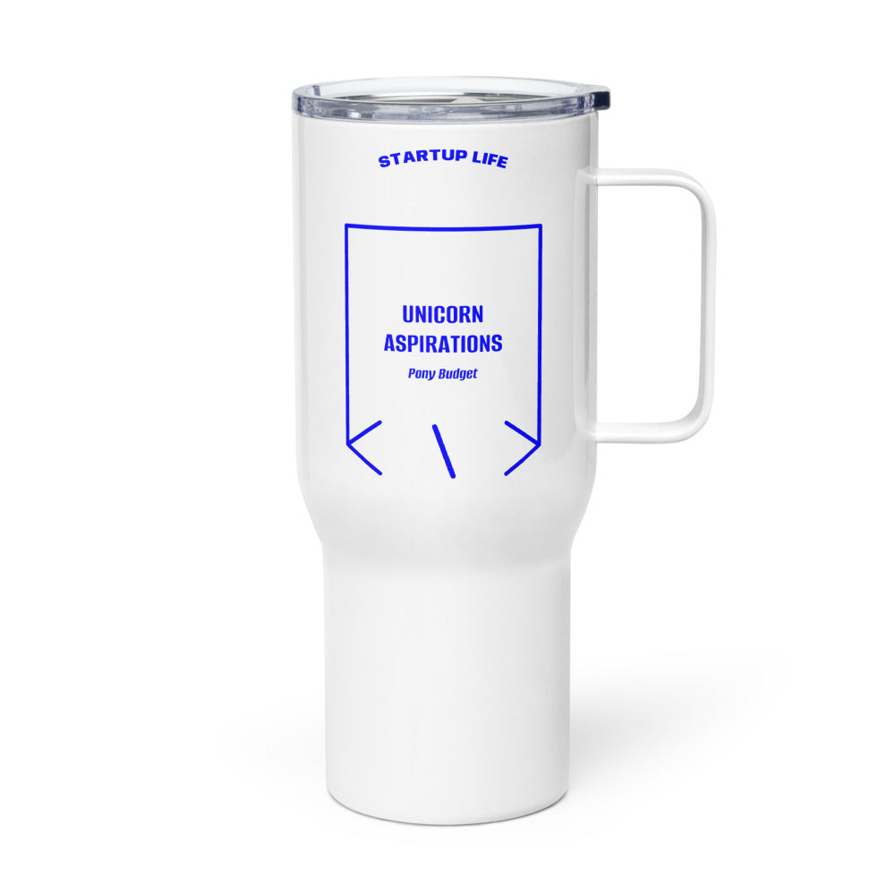 Unicorn Aspirations — White Blue back mockup (25 oz)