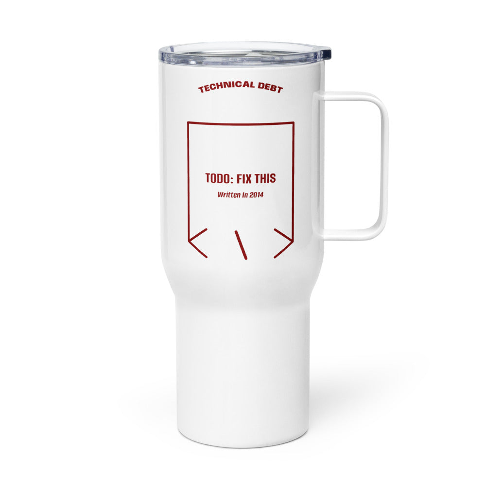 TODO: Fix This — White Maroon back mockup (25 oz)