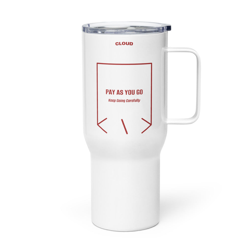 Pay As You Go — White Brown back mockup (25 oz)