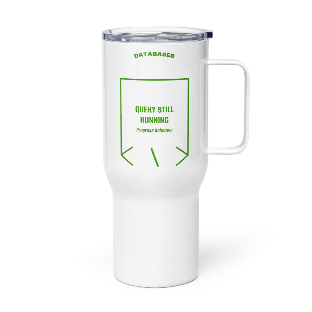 Query Still Running — secondary back mockup