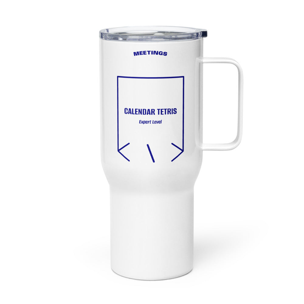 Calendar Tetris — White Navy back mockup (25 oz)