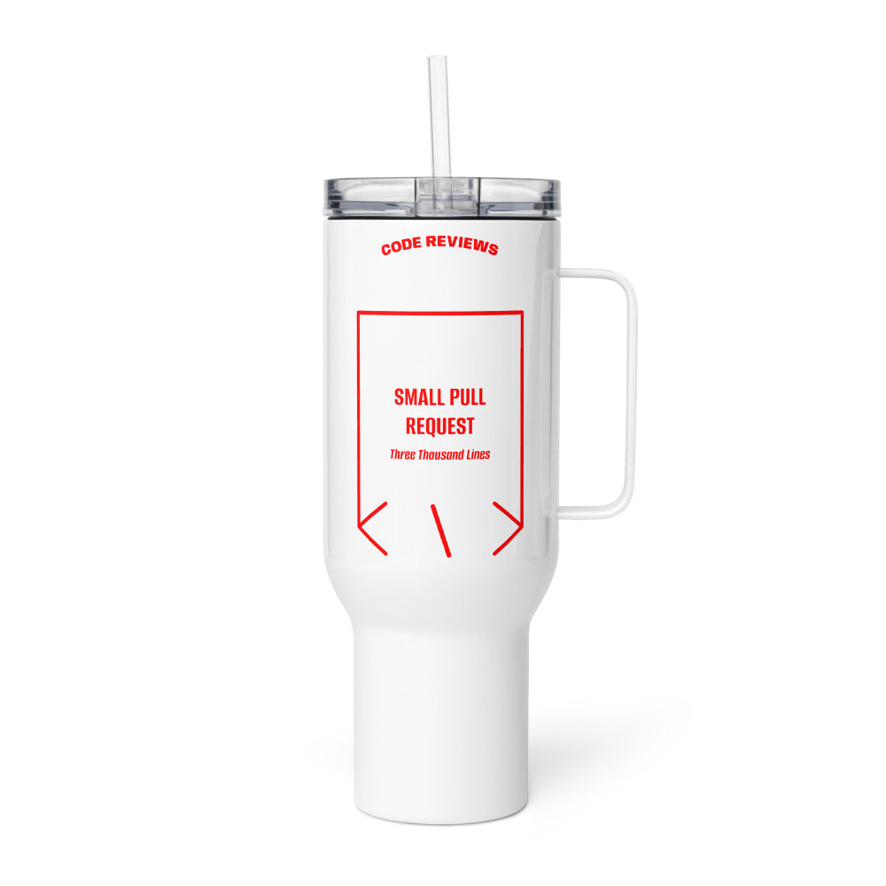 Small Pull Request — White Red back mockup (40 oz)